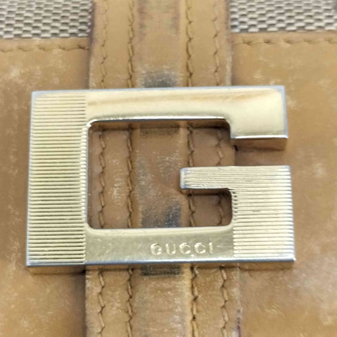 グッチ GUCCI GGキャンバス Wホック 2つ折り財布 レディース