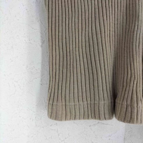 カルバンクライン CALVIN KLEIN コットン リブ編み ハイネックS/S Tシャツ レディース JPN:M