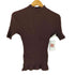 カルバンクライン CALVIN KLEIN コットン リブ編み ハイネックS/S Tシャツ レディース import:M