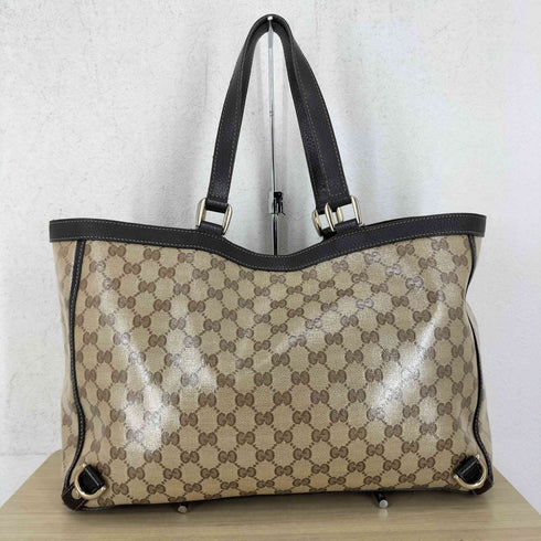 グッチ GUCCI GGクリスタル コーティングキャンバス ハンドバッグ レディース