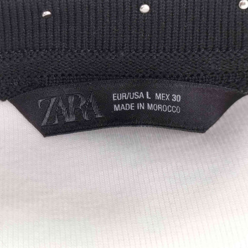 ザラ ZARA CAMISETA TRICOT PERLA レディース JPN:L