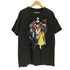 メキシコ製 アニメキャラクタープリント 敵キャラ集合 クルーネックTシャツ メンズ import:L