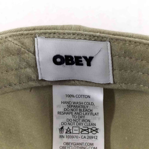 オベイ OBEY PIGMENT BOLD 6 PANEL STRAPBACK メンズ