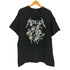 スカル バンドプリント クルーネックTシャツ バンT メンズ