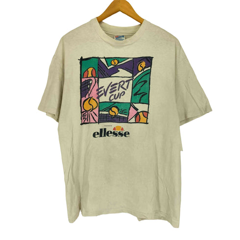 ヘインズ Hanes USA製 EVERT フロントプリント 袖裾シングル EVERT S/S カットソー メンズ L