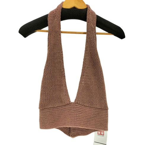 ロクビューティーアンドユースユナイテッドアローズ 6 BEAUTY & YOUTH UNITED ARROWS COTTON MIX HALTER BRA ホルターネックニットブラ レディース