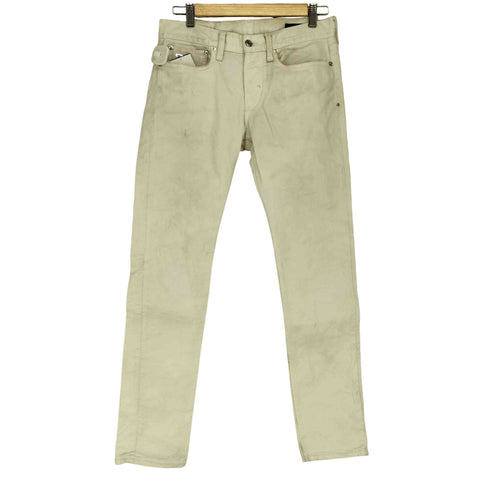ラルフローレン RALPH LAUREN ロゴ装飾 ホワイトデニムパンツ Y2K メンズ 29