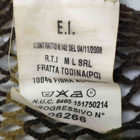 italian army 08イタリア年製 放出 迷彩 カモ メッシュ スカーフ メンズ