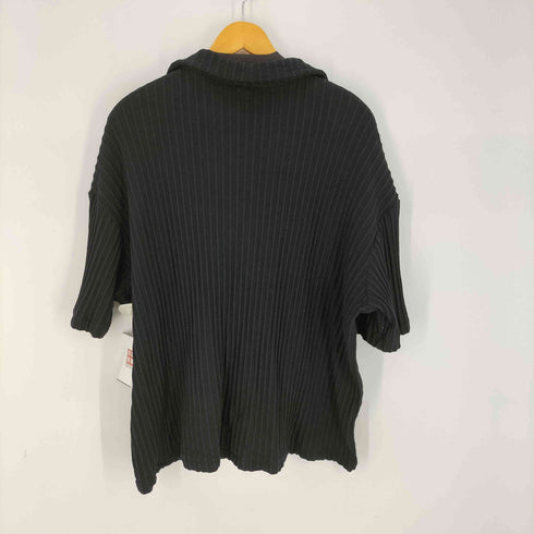 ザラ ZARA プリーツ オープンカラーシャツ メンズ import:XL