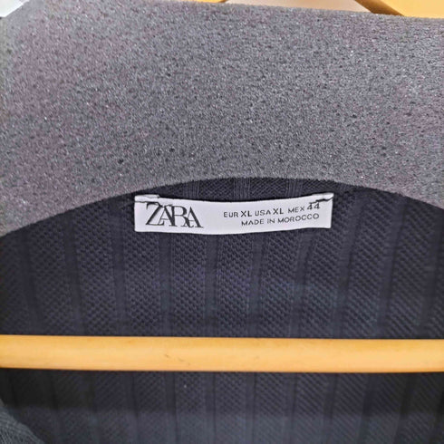 ザラ ZARA プリーツ オープンカラーシャツ メンズ import:XL