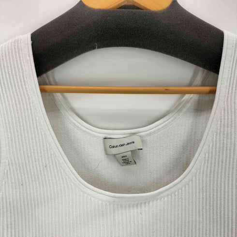 カルバンクラインジーンズ Calvin Klein Jeans リブニットタンクトップ レディース S