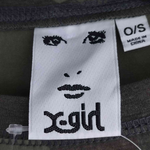 エックスガール X-girl LOGO PATCH L/S BABY TEE Y2K レディース ONE SIZE