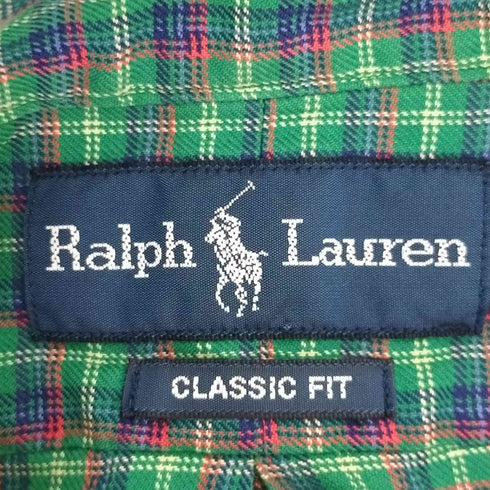 ラルフローレン RALPH LAUREN CLASSIC FIT スモールポニー刺繍 ボタンダウンL/Sシャツ メンズ S