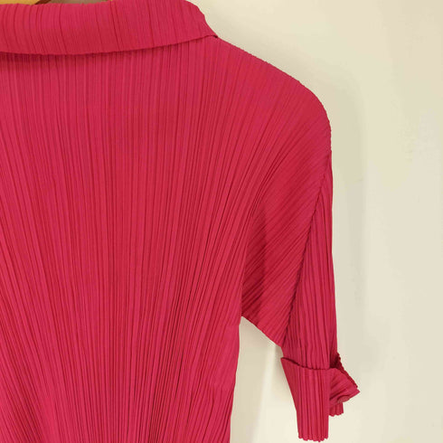 プリーツプリーズイッセイミヤケ PLEATS PLEASE ISSEY MIYAKE プリーツ クロップド スリーブ ハイネック カットソー レディース JPN:3