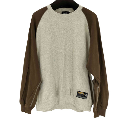 エクストララージ XLARGE WAFFLE RAGLAN CREWNECK メンズ L