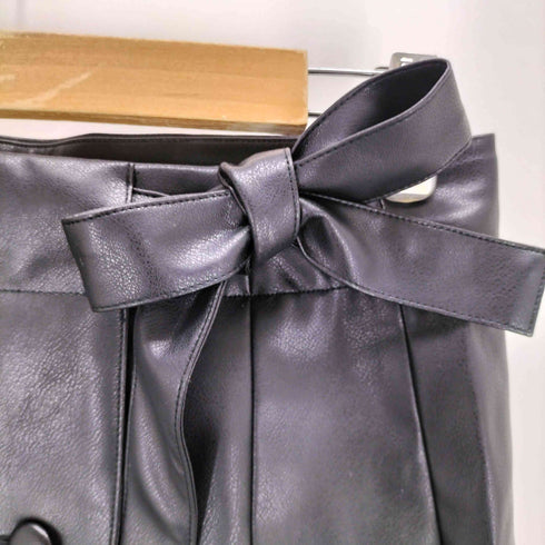 KOWGA SYNTHETIC LEATHER WRAP SKIRT レディース