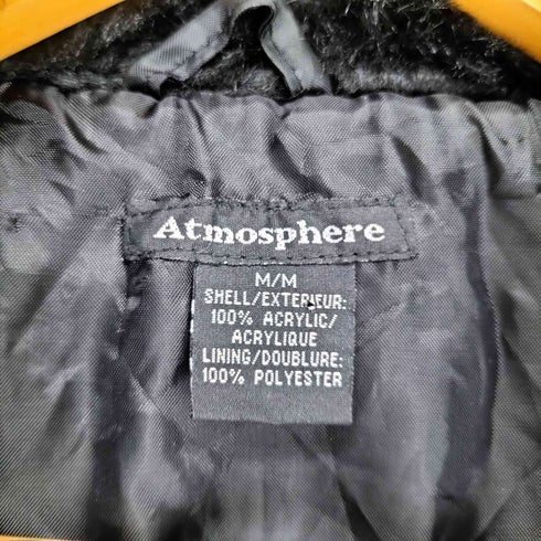 ATMOSPHERE faux fur フェイクファー クロップド ジャケット レディース M