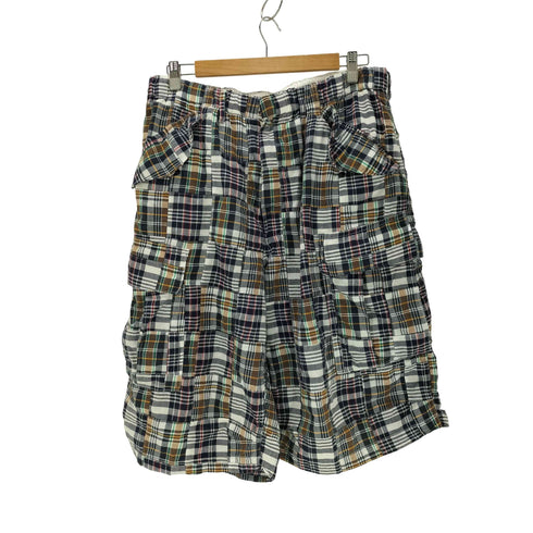 ビームスプラス BEAMS+ 26SS Beach 6 Pocket Shorts Patchwork Madras パッチワーク マドラス チェック ビーチ ジョーツ ショーツ ハーフ パンツ メンズ L