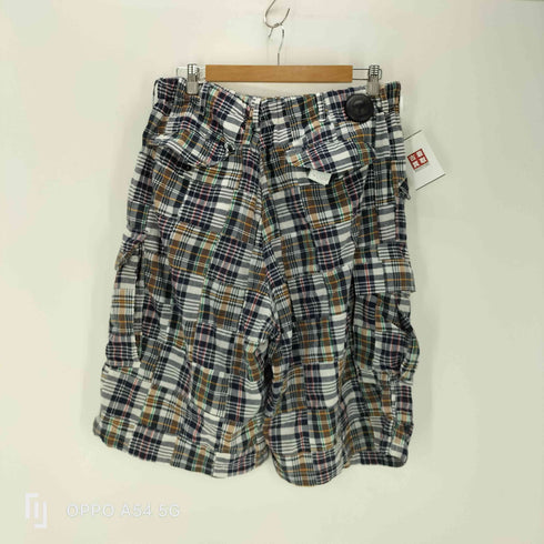 ビームスプラス BEAMS+ 26SS Beach 6 Pocket Shorts Patchwork Madras パッチワーク マドラス チェック ビーチ ジョーツ ショーツ ハーフ パンツ メンズ L
