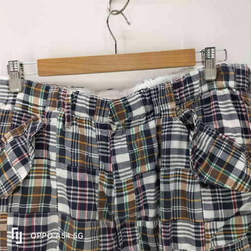 ビームスプラス BEAMS+ 26SS Beach 6 Pocket Shorts Patchwork Madras パッチワーク マドラス チェック ビーチ ジョーツ ショーツ ハーフ パンツ メンズ L