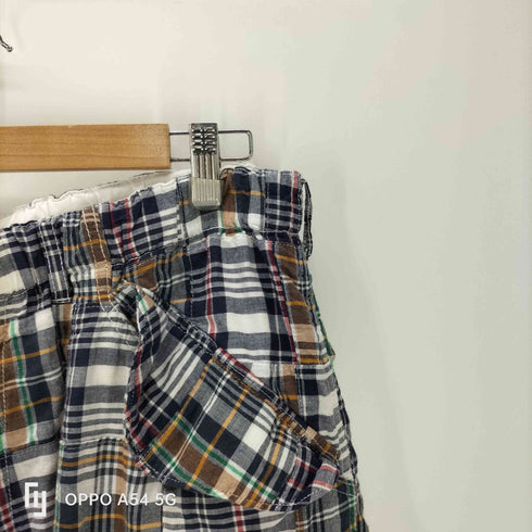 ビームスプラス BEAMS+ 26SS Beach 6 Pocket Shorts Patchwork Madras パッチワーク マドラス チェック ビーチ ジョーツ ショーツ ハーフ パンツ メンズ L