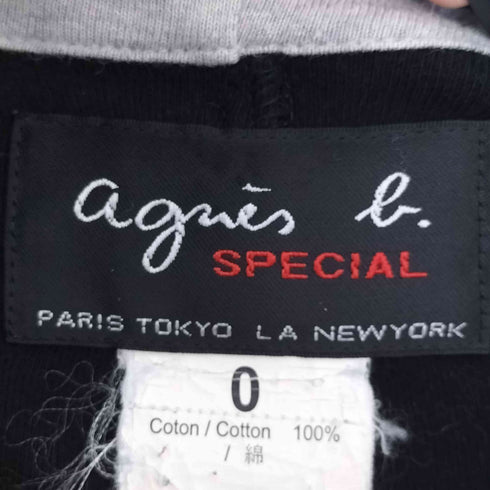 アニエスベー agnes b. SPECIAL ロング ジップアップパーカー レディース 0