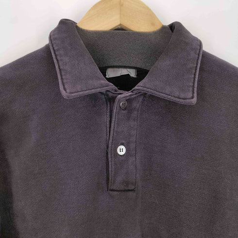 コムデギャルソンオム COMME des GARCONS HOMME AD1989 銀タグ 田中オム スウェットロングスリーブポロシャツ メンズ