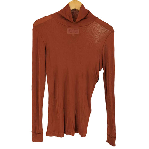 メゾンマルジェラ Maison Margiela シースルー ハイネック長袖カットソー レディース import:XS