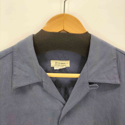 zitano ボックス S/S開襟レーヨンシャツ メンズ L