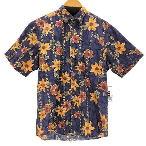 バナナリパブリック BANANA REPUBLIC SAFARI & TRAVEL 80~90S 総柄シャツ メンズ import:XS