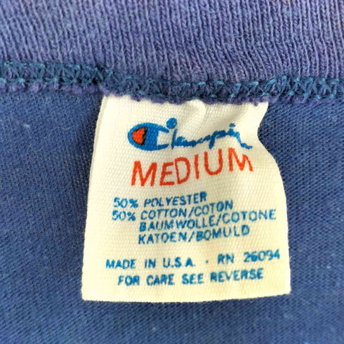 チャンピオン Champion 80s トリコタグ USA製 プリントクルーネックS/S Tシャツ メンズ JPN:M