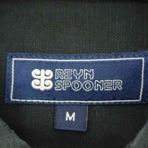 レインスプーナー Reyn Spooner テンセル リネン シャツ 無地 ブラック メンズ JPN:M