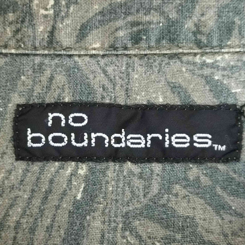 no boundaries 総柄開襟ボックスシャツ メンズ JPN:M