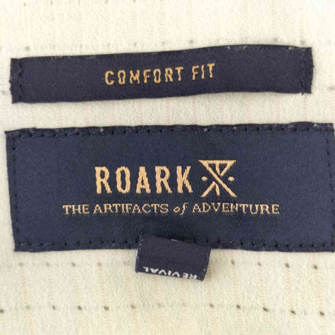 ロアークリバイバル roark revival ボックス シースルー 開襟S/Sシャツ メンズ L