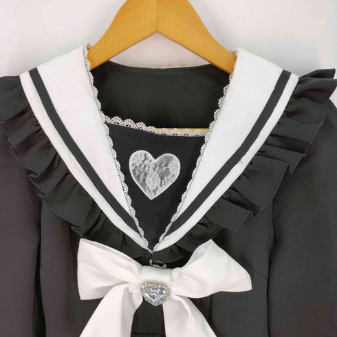 DearMyLove ハートレースリボンセーラーワンピース レディース JPN:M