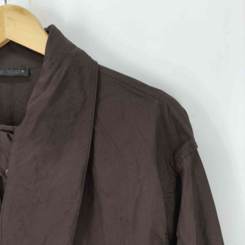 ザラ ZARA ポプリンスカーフシャツ レディース import:L