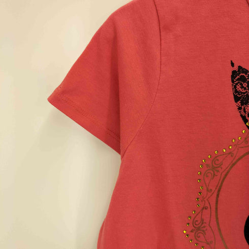 プレイボーイ PLAYBOY y2k プリント ラインストーン Tシャツ レディース JPN:M