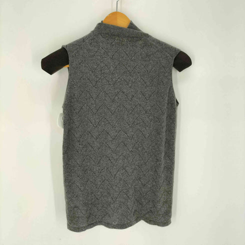 CASHMERE100 ノースリーブタートルネックニット レディース FREE