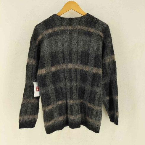 Stead モヘヤミックス チェックカーディガン casual メンズ M
