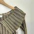 ザラ ZARA 襟付き クロップド ジップアップ カーディガン レディース import:M