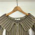 ザラ ZARA 襟付き クロップド ジップアップ カーディガン レディース import:M