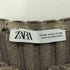 ザラ ZARA 襟付き クロップド ジップアップ カーディガン レディース import:M