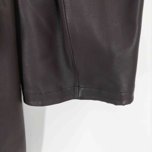 エルメネジルドゼニア Ermenegildo Zegna イタリア製 ラムレザーステンカラーコート メンズ M 50