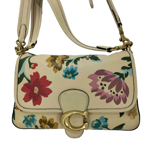 コーチ COACH フローラル 2WAY ソフトタビー ショルダーバッグ レディース