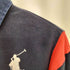 ポロバイラルフローレン Polo by RALPH LAUREN 90-00s CUSTOM FIT ビッグポニー USA エンブレム ナンバリング 刺繍 L/S ラガーシャツ メンズ import:L