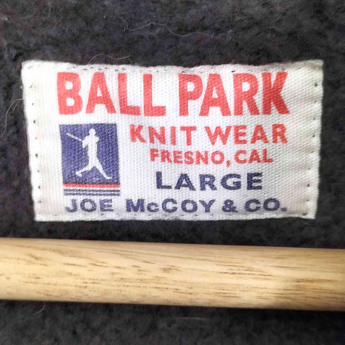ザリアルマッコイズ THE REAL McCOYS BALL PARK ハーフジップ プルオーバーパーカー メンズ import:L
