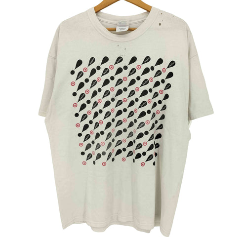 ニーマンマーカス Neiman Marcus 00s PORT and COMPANYボディダメージ加工 両面プリント クルーネック 半袖Tシャツ メンズ import:XL