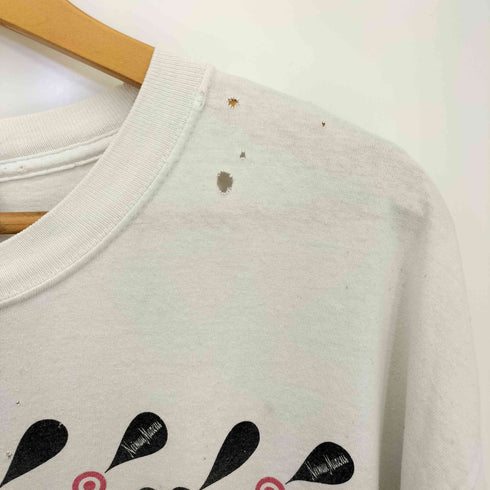ニーマンマーカス Neiman Marcus 00s PORT and COMPANYボディダメージ加工 両面プリント クルーネック 半袖Tシャツ メンズ import:XL