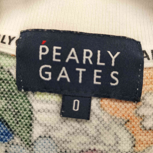 パーリーゲイツ PEARLY GATES 総柄ナンバリングポロシャツ Y2K レディース 0