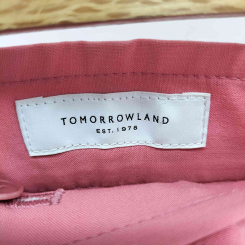トゥモローランド TOMORROWLAND クリアストレッチトロピカル フロントタック パンツ レディース DE:32
